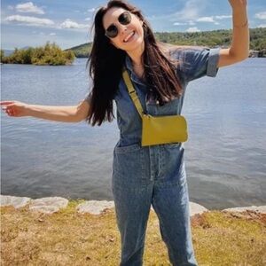 Everlane Light Blue Denim jumpsuit